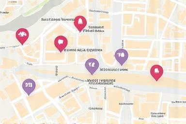 Carte du centre-ville de Lyon, localisation d'Éloquence